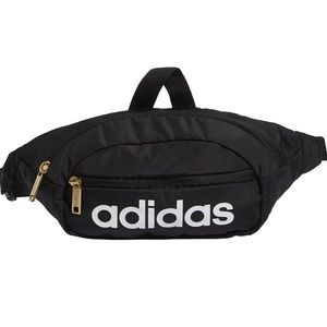 Adidas Originals Unisex Adult Unisex Core Waist Pack Black White Gold ONE Size,